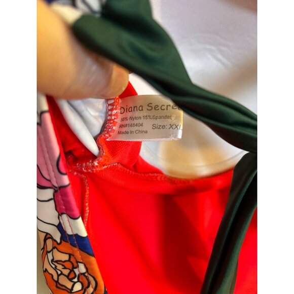 Floral One Piece Swimsuit (XXL) Diana Secrets - Picture 5 of 8